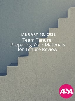Team Tenure: Preparing your Materials for Tenure Review - American ...