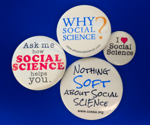 group of sociology advocacy pins