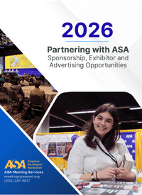 Prospectus Cover: "2026 Partnering with ASA: Sponsorship, Exhibitor, and Advertising Opportunities"