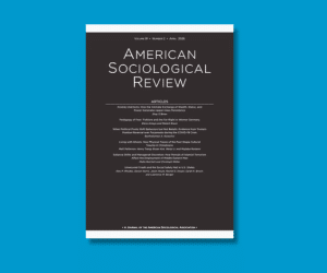 cover of american sociological review
