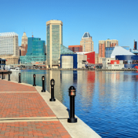 view of baltimore inner harbor