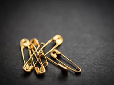 colored safety pins as a symbol of solidarity and human rights